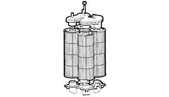 Replacement Cartridge for Hayward Super-Star Clear C3000 and SwimClear C3020 75 Sq Cartridge Filter | CX570XRE FC-1260 C-7477 XLS-709 17509 PC-1260 PA75SV