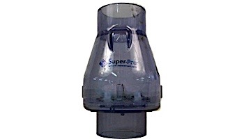 SuperPro Swing-Spring Clear Check Valve .5lb SlipxSlip 1" | 0821-10C