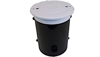 SuperPro Inground Automatic Water Leveler White Lid | Accepts 1", 1.5", 2" Inlet into Pool | 25504-000-000