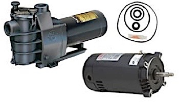 Regal Beloit AO Smith Threaded Shaft Motor 2HP 115V-230V 56 Round Frame Up-Rate | UST1202