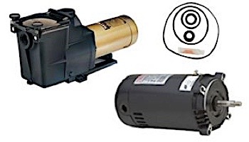 Regal Beloit AO Smith Threaded Shaft Motor 2HP 115V-230V 56 Round Frame Up-Rate | UST1202