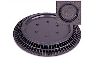 Color Match 10" Round VGB Pebble Top Drain Cover | Dark Gray | 10-PTD-105A