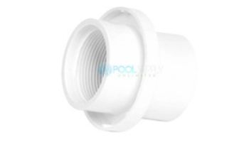 Color Match Pool Fittings Threaded Wall Fitting with Water Barrier | 1.5" White | TWF01