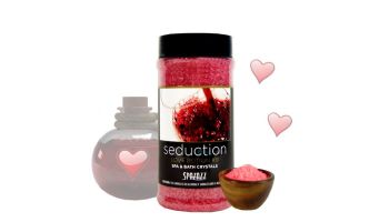 Spazazz Spa & Bath Set The Mood Aromatherapy Crystals | Love Potion #9 - Seduction 17oz | 505