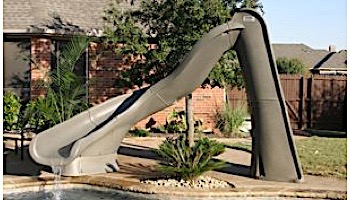 SR Smith TurboTwister Pool Slide | Left Curve | Gray Granite | 688-209-58224