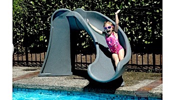 SR Smith Cyclone Pool Slide | Right Curve | Sandstone | 698-209-58123