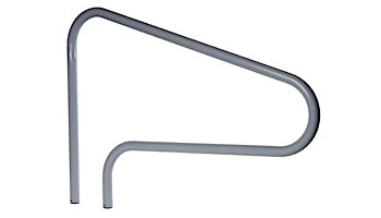 SR Smith 48" Center Grab 3 Bend Sealed Steel Rail | White Color | 304 Grade | .049 Wall Residential | DMS-100A-VW