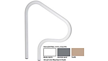 SR Smith 26" Figure 4 Pair Sealed Steel Rails | White Color | 304 Grade | .49 Wall Residential | F4H-102-VW