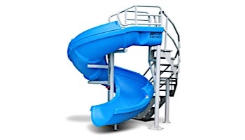 SR Smith Vortex Pool Slide | Spiral Staircase & Open Flume | Blue | 695-209-33