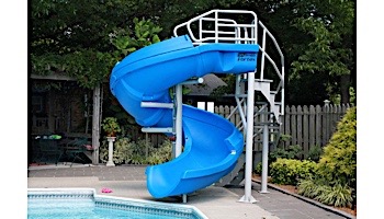 SR Smith Vortex Pool Slide | Spiral Staircase & Open Flume | Blue | 695-209-33