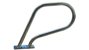 SR Smith Spa Stainless Steel Rail with Welded Mounting Plate | 304 Grade | .049 Wall Residential | SR-100