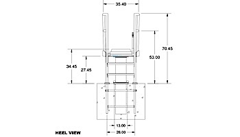 S.R. Smith Deluxe Tower 1 Meter, Heel Mount | CAT-1M-203H