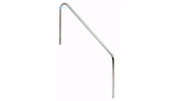 SR Smith 2 Bend 6' Handrail with 1' Extension Stainless Steel | 304 Grade | .049 Wall Residential | 2HR-6-049-1