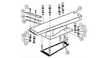 SR Smith 3/4" & 1 Meter Steel Stand Bolt Kit | 71-209-543-SS