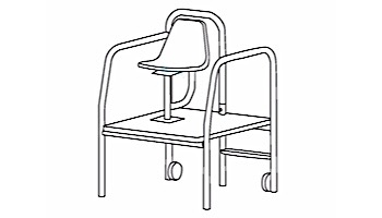 SR Smith Low Profile Lifeguard Chair with Swivel Seat | 42" Seat Height | LPLS-342