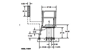 S.R. Smith Deluxe Tower 1 Meter, LEFT Mount | CAT-1M-203L