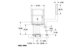 S.R. Smith Deluxe Tower 1 Meter, Right Mount | CAT-1M-203R