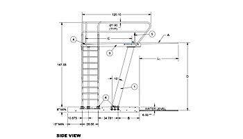 S.R. Smith Deluxe Tower 3 Meter, Right Mount | CAT-3M-203R