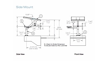 SR Smith Legacy Single Post Side Mount Starting Platform without Anchor | LSM-9999A