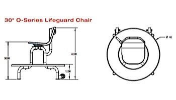 SR Smith O-Series Lifeguard Chair and Stand 30" | LGC-1001