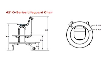 SR Smith O-Series Lifeguard Chair and Stand 42" | LGC-1002