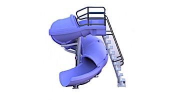 SR Smith Vortex Pool Slide | Ladder & Open Flume | Gray Granite | 695-209-124