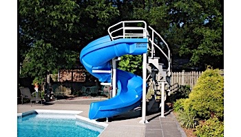 SR Smith Vortex Pool Slide | Spiral Staircase & Closed Flume | Gray Granite | 695-209-424