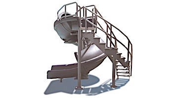 SR Smith Vortex Pool Slide | Spiral Staircase _ Closed Flume | Gray Granite | 695-209-424