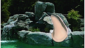 SR Smith BigRide Pool Slide | Left Curve | Taupe | BR-2L-TP