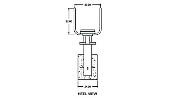 SR Smith Econoline Towers Diving Stand, 1 Meter for 12-Ft Board | E-CAT-1M-100