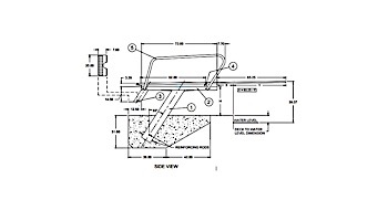 SR Smith Econoline Towers Diving Stand, 1 Meter for 12-Ft Board | E-CAT-1M-100