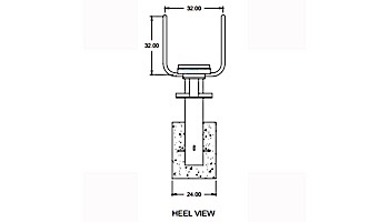 SR Smith Econoline Towers Diving Stand, 1 Meter for 14-Ft Board | E-CAT-1M-101