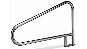 SR Smith 55.90" Center Grab Stainless Steel Rail with Welded Mounting Plate  | 304 Grade | .49 Wall Residential | PR 500