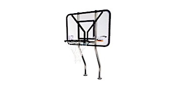 Commercial basketball game | 1.09 Stanless Steel Dual-Posts | With Anchors | BASKC