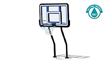 SR Smith Salt Pool Friendly Basketball Game with Anchors | Vinyl Coated Dual-Post | S-BASK-44
