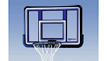 SR Smith Salt Pool Friendly Basketball Game without Anchors | Vinyl Coated Dual-Post | S-BASK-441