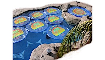 Solar Sun Rings Solar Blanket | Palm Tree Pattern 5' Diameter | SSR-1