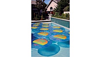 Solar Sun Rings Solar Blanket | Palm Tree Pattern 5' Diameter | SSR-1