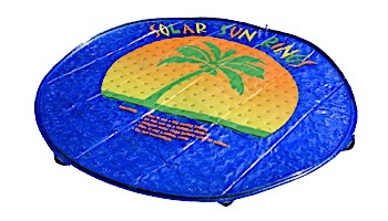 Solar Sun Rings Solar Blanket | Plain Blue Pattern | 5' Diameter | SSRP