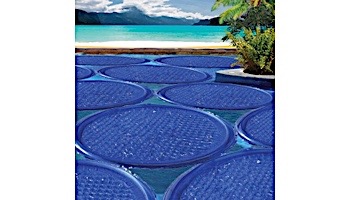 Solar Sun Rings Solar Blanket | Plain Blue Pattern | 5' Diameter | SSRP