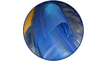 Solar Sun Rings Solar Blanket | Plain Blue Pattern | 5' Diameter with Water Anchors | SSRA-101