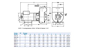 Sta-Rite D-Series 5HP Standard Efficiency Single Phase Commercial Pool Pump 230V | DHJ-170