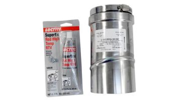 Pentair 4" Stainless Steel Appliance Adapter for Horizontal or Vertical Positive Pressure Venting by Z-Flex | 77707-0087