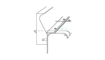 Stegmeier Capstone Form with Tie Wire & Plumb Strip | 8' Length x 6" Height | 14 / Box | White Finish | 9CF912