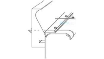 Stegmeier Capstone Form with Tie Wire _ Plumb Strip | 8_#39; Length x 6_quot; Height | 14 / Box | White Finish | 9CF912