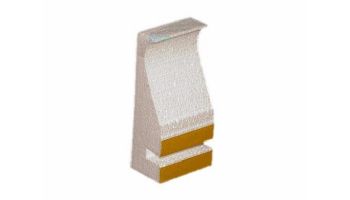 Stegmeier 8' Capstone Form White with Tie | 14 per Case | 9CF112