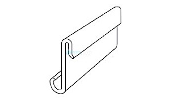 Stegmeier 53" PVC Beaded S-Clip Liner Hanger A/G | White | S-CLIP loading=