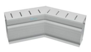 Stegmeier Deck Drain 45 Degree Angle | White | D4W loading=