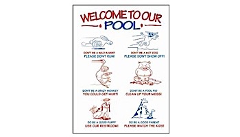 Fun Pool Rules Sign | 8976