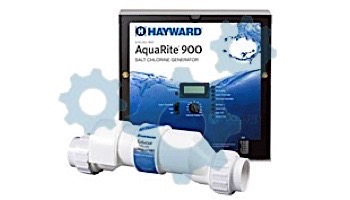 Hayward AquaRite 900 Salt Generator Complete 25,000 Gallons | Power Center and Extended Life TurboCell | AQR925